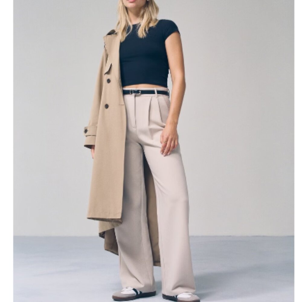 A&F Sloane Tailored Pant in Light Taupe (28 Long)